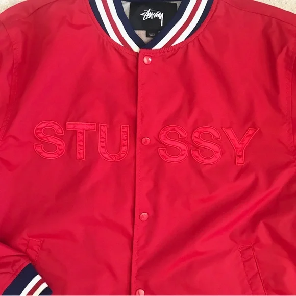 Stussy SS varsity jacket size large brand new - Picture 2 of 10